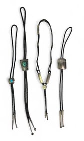 Collection Southwestern Sterling Silver & Turquoise Bolo Ties