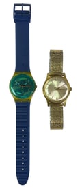 Two Vintage Men's Watches, SWATCH, BENRUS