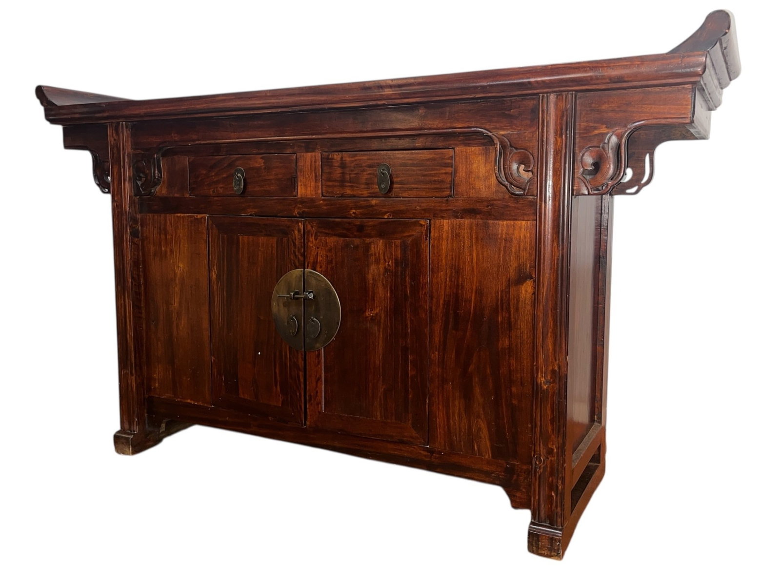 A Chinese Altar Table: Measures 35.5" H x 61" W x 16" D.