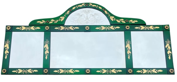 Impressive Green Venetian Glass Mirror