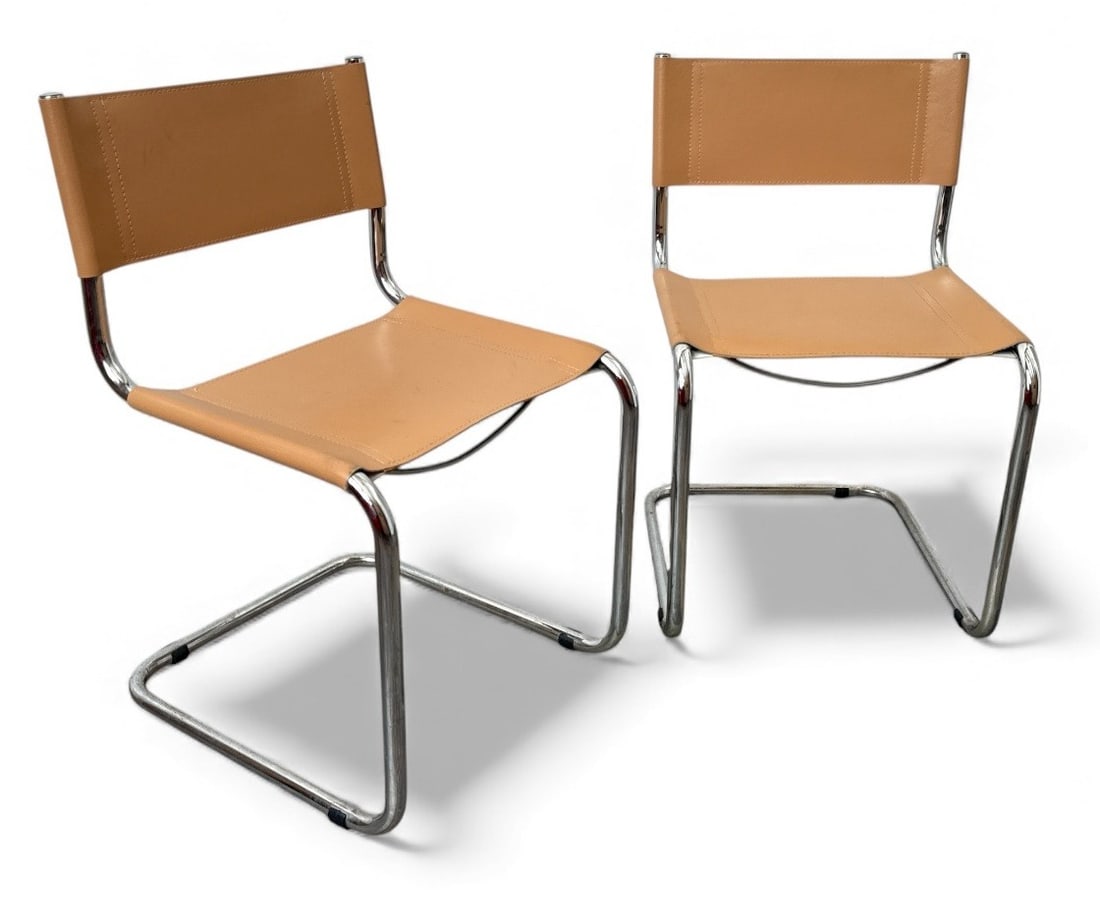 Italian Bauhaus Style Cantilever Chairs, Pair (1 of 3)