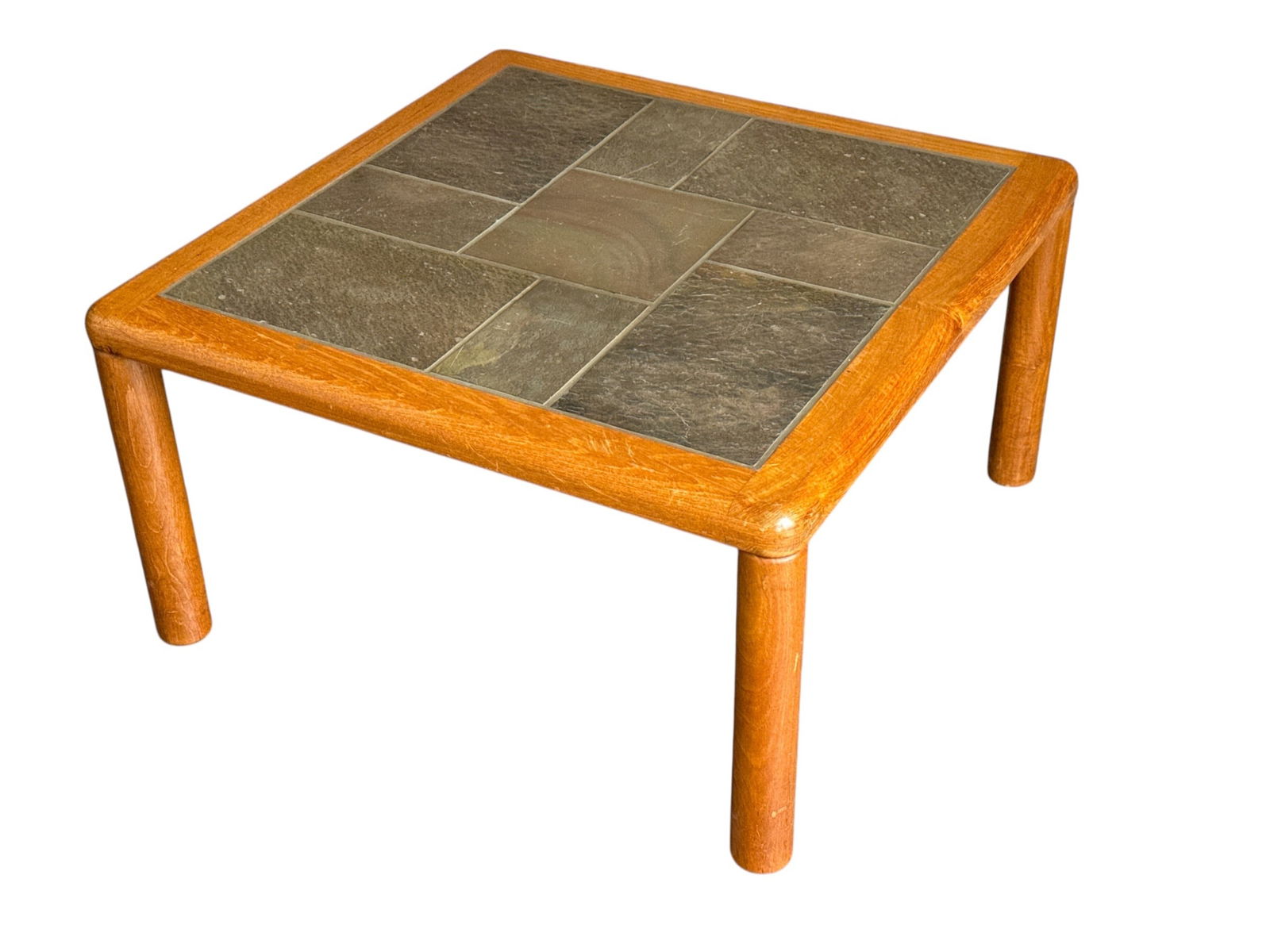 Danish Mid Century Teak & Slate Coffee Table, HASLEV (1 of 4)