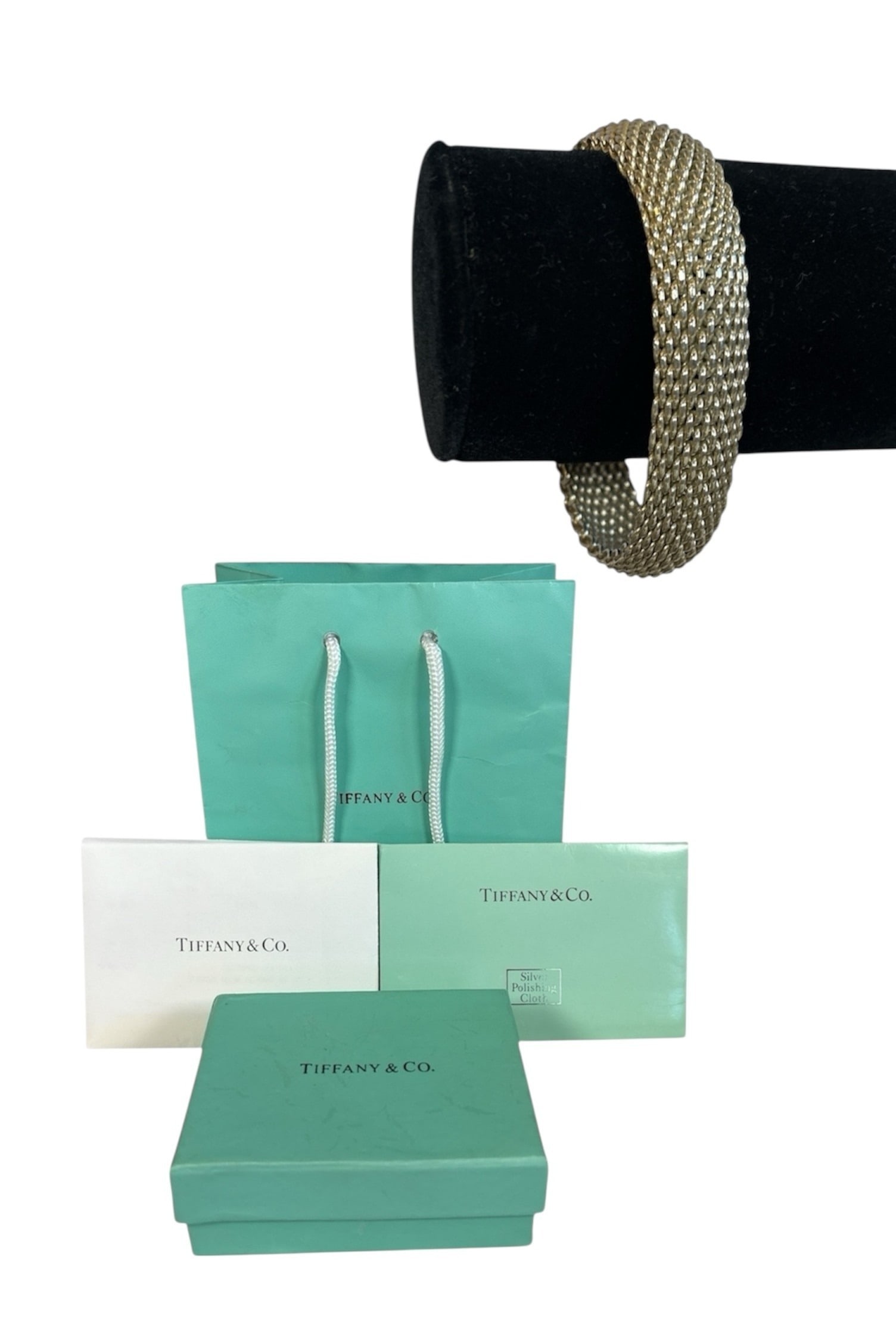 TIFFANY & CO. Somerset Sterling Silver Mesh Bracelet (1 of 5)