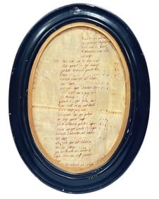 Framed Dutch Love Letter From Solider