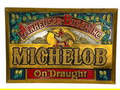 A Large Vintage MICHELOB Anheuser-Busch Beer Advertising Sign