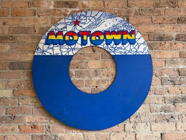 MOTOWN RECORDS Detroit Advertising Sign