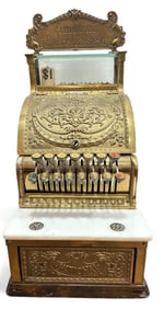 NATIONAL Brass Cash Register 313