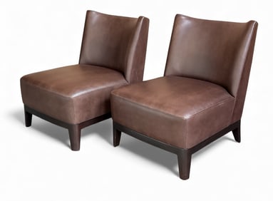 A Pair CHRISTIAN LIAIGRE "Mandarin" Lounge Chairs, HOLLY HUNT