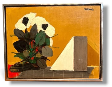 ANDRES SEGOVIA (Argentinian, 1929-1996) Oil Painting