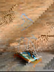 ITALO SCANGA (Italian-American, 1932-2001) Figure With Dog, 1987