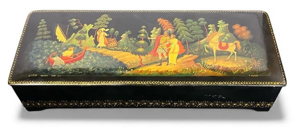 Palekh Fairytale Russian Lacquer Box