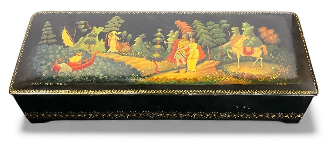 Palekh Fairytale Russian Lacquer Box (1 of 7)