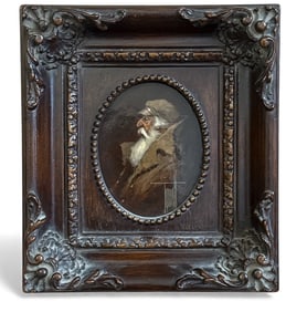 Mid Century Fisherman Portrait Print