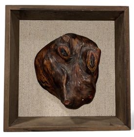 An Anthropomorphic Petrified Wood Sculpture