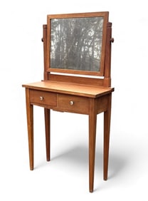 Arts & Crafts Style Two Drawer Vanity Stand