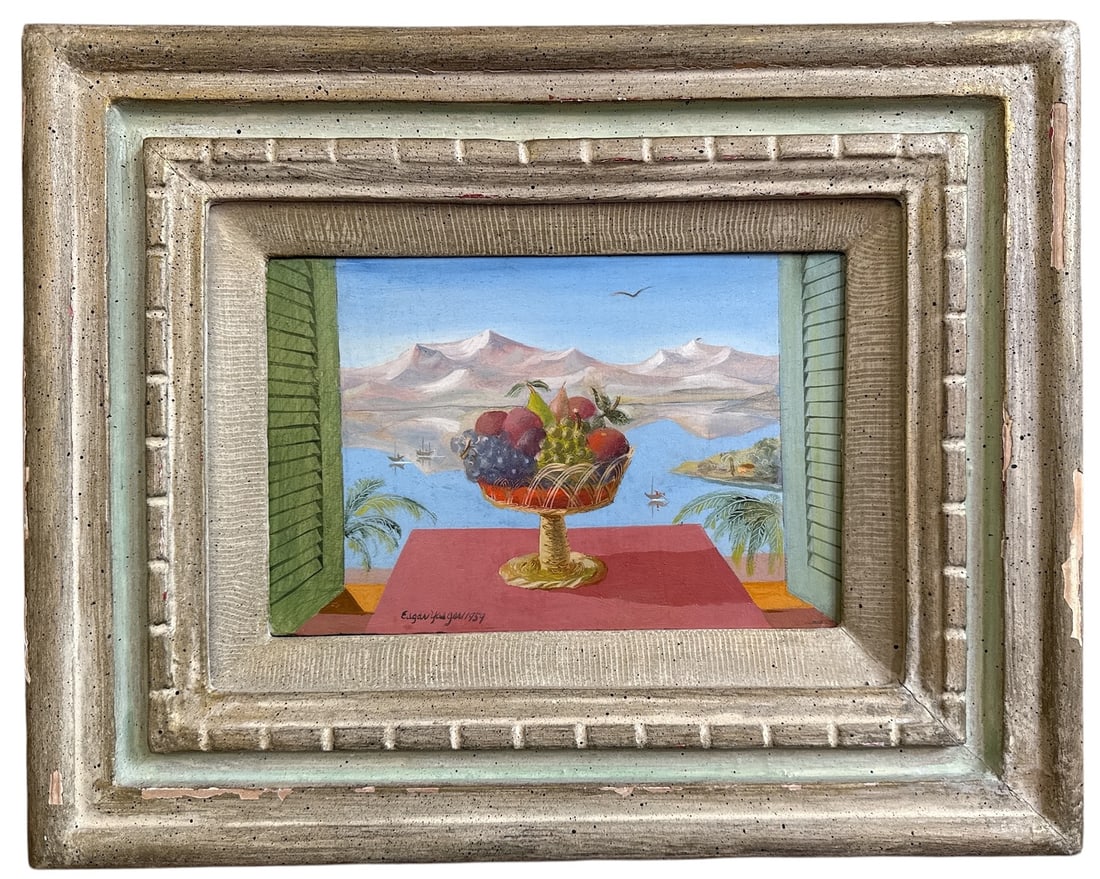 EDGAR YAEGER (American, 1904-1997), Flowers and Fruit (1 of 4)