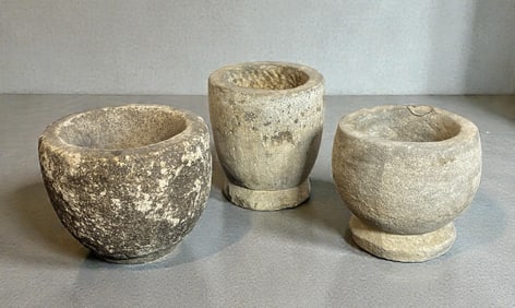 Three Early French Stone Vessels