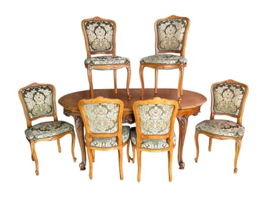 French Louis XV Style Table + Chairs