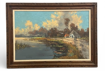 WILHELM HENDRIK VAN NORDEN (Dutch, 1883-1978) Early 20th Century Dutch Landscape Painting