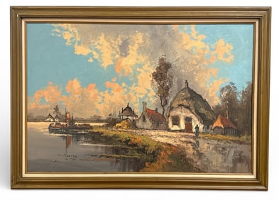 WILHELM HENDRIK VAN NORDEN (Dutch, 1883-1978) Early 20th Century Dutch Landscape Painting