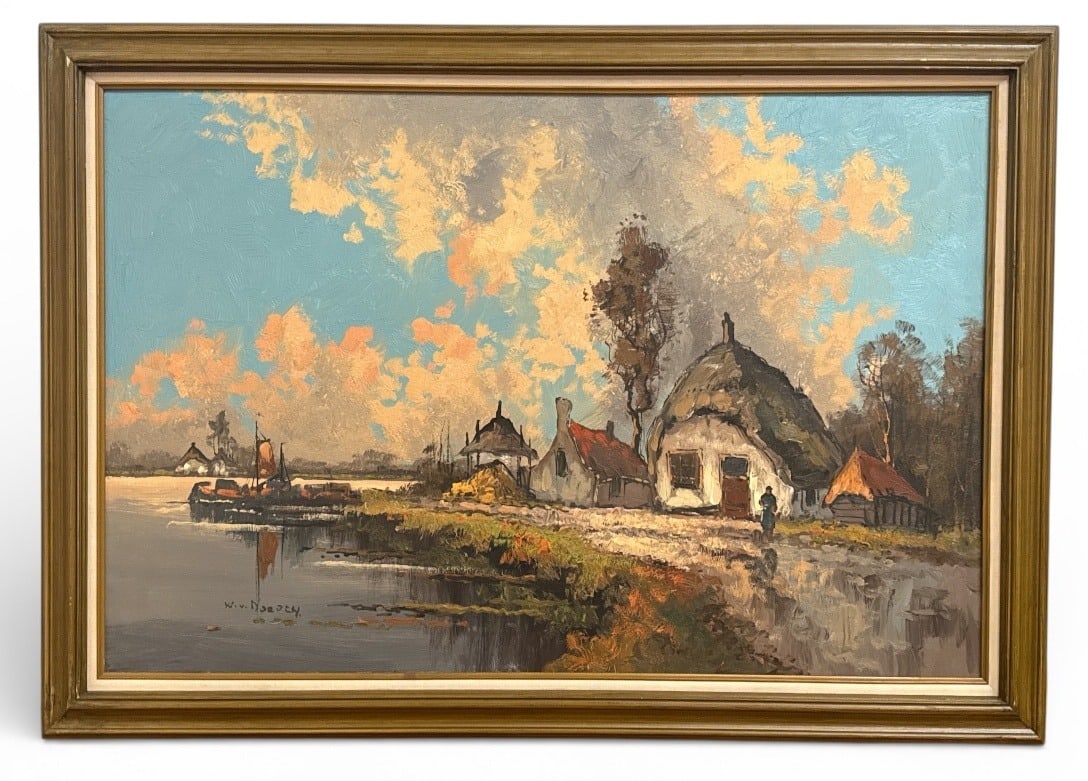 WILHELM HENDRIK VAN NORDEN (Dutch, 1883-1978) Early 20th Century Dutch Landscape Painting (1 of 3)