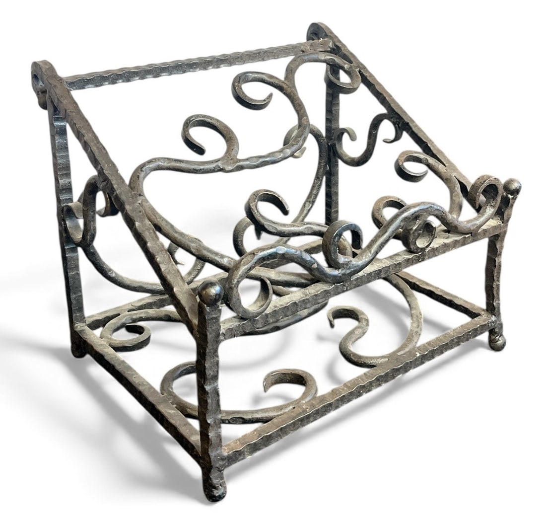 Hand Wrought Iron Book Stand (1 of 4)
