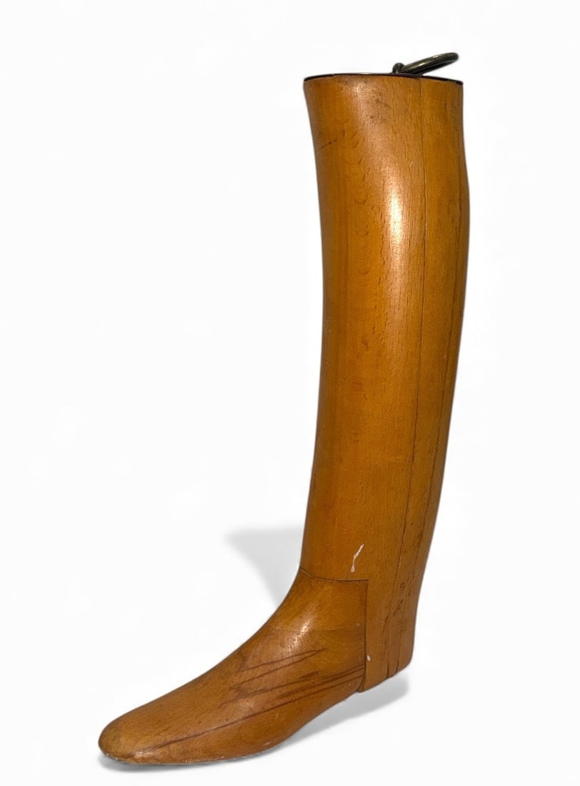 Vintage Equestrian Wooden Riding Boot Form (1 of 4)