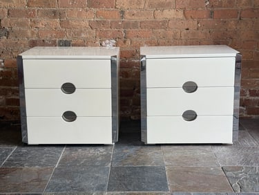 Pair of Italian Nightstands by LUIGI CACCIA DOMINIONI, AZUCENA