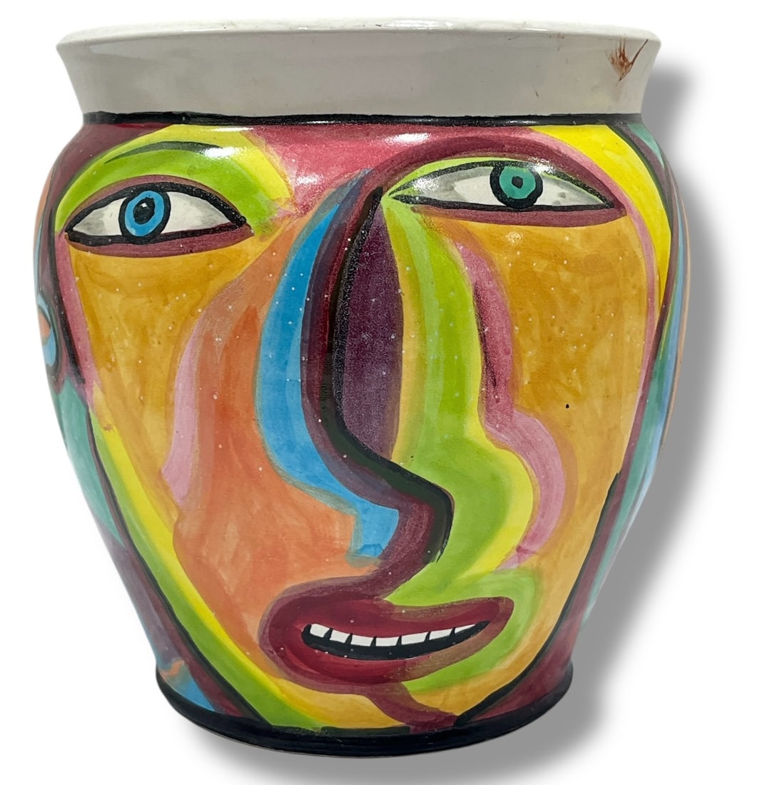 IMO PETER KEIL (GERMAN b. 1942) Ceramic Face Vase (1 of 5)