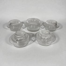 Collection of 1970s VIGNELLI For HELLER Glass Bakeware