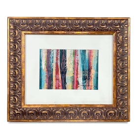 A Framed Mixed Media Painting, LA ROCHA
