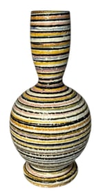 GUILDCRAFT Italy Faience Striped Pottery Vase