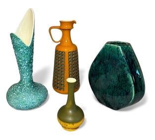Collection of Mid-Century HAEGER Pottery Vases