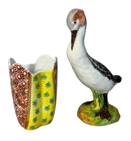 Two Italian Glazed Ceramic Articles, UGO ZACCAGNINI