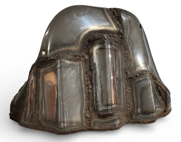 Polished Steel Biomorphic Sculpture