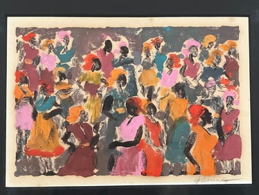 An Oil Monotype Print, JANINE