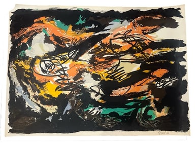 KAREL APPEL (Holland, 1921-2006) Color Lithograph