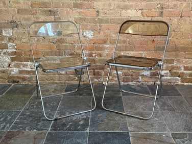Two GIANCARLO PIRETTI "Plia" Folding Chairs