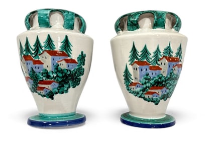 Pair BITOSSI Style Italian Urns