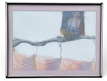 Bird's Nest Mixed Media Painting