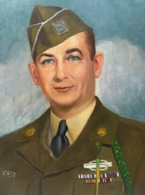 1940's portrait of WW2 Soldier