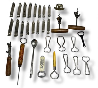 Vintage Advertising Bottle Openers COCA COLA, HAMM'S, COORS 31pcs.