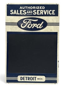 Vintage Ford Advertising Sign, Detroit, MI