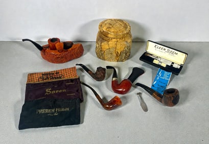 Collection Vintage Tobacco Pipes and Smoking Articles