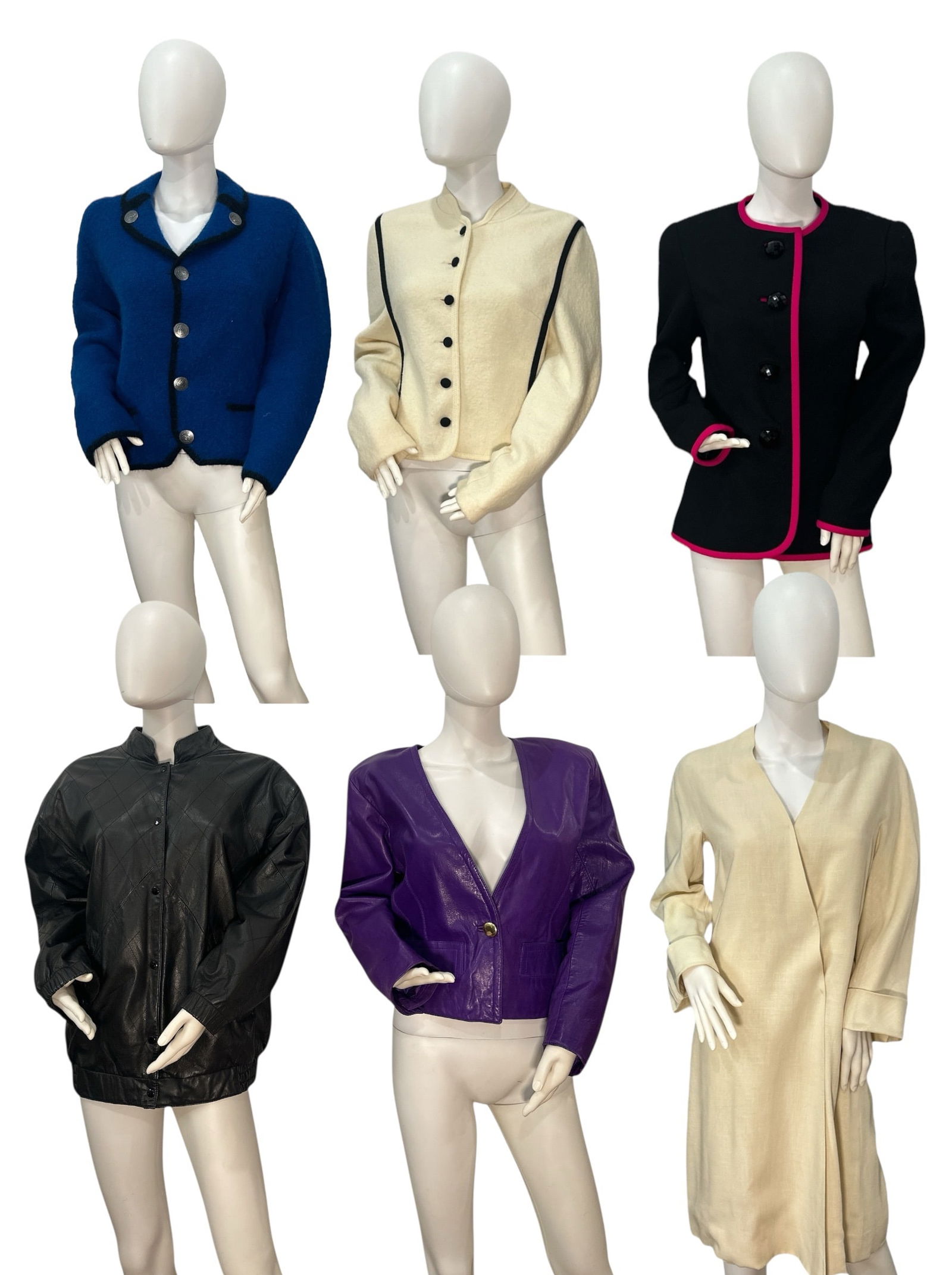 Collection Vintage Leather, Wool Jackets, SAKS FIFTH AVENUE, DAVID HAYES (1 of 4)