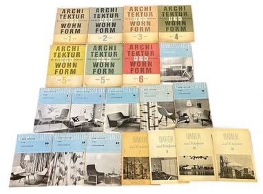 Collection Early 1950's German Design and Architecture Magazines