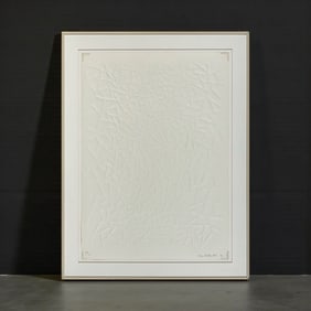 CLAIRE FALKENSTEIN (American, 1908-1997) "White on White" 1976