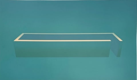 PETER LODATO (American, 1946-2025) "Long Room with Open Right Door" Screenprint