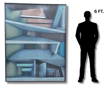 Massive Abstract Brutalist Painting