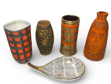 Collection of Mid Century Italian Vases, Catchall, BITOSSI